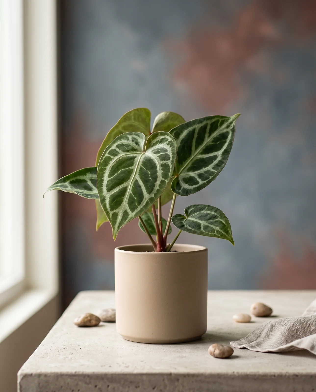 Anthurium "Silver Blush"